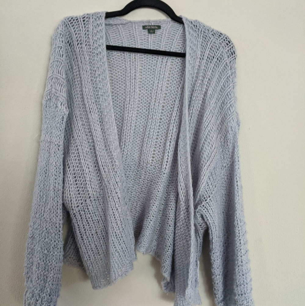 Lavender cardigan. Only worn once!